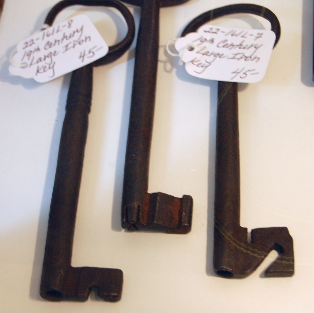 19th Century Large Iron Keys