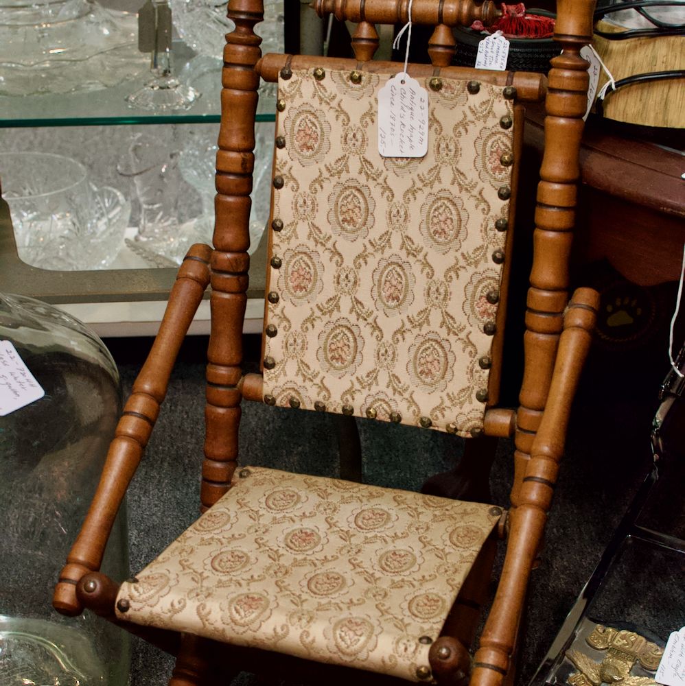 Antique maple child’s rocker circa 1870s