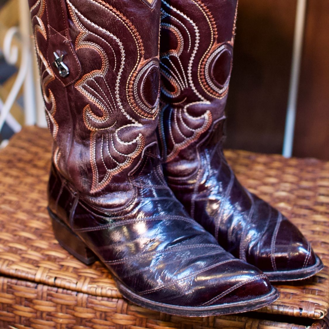 Los altos eel skin boots best sale