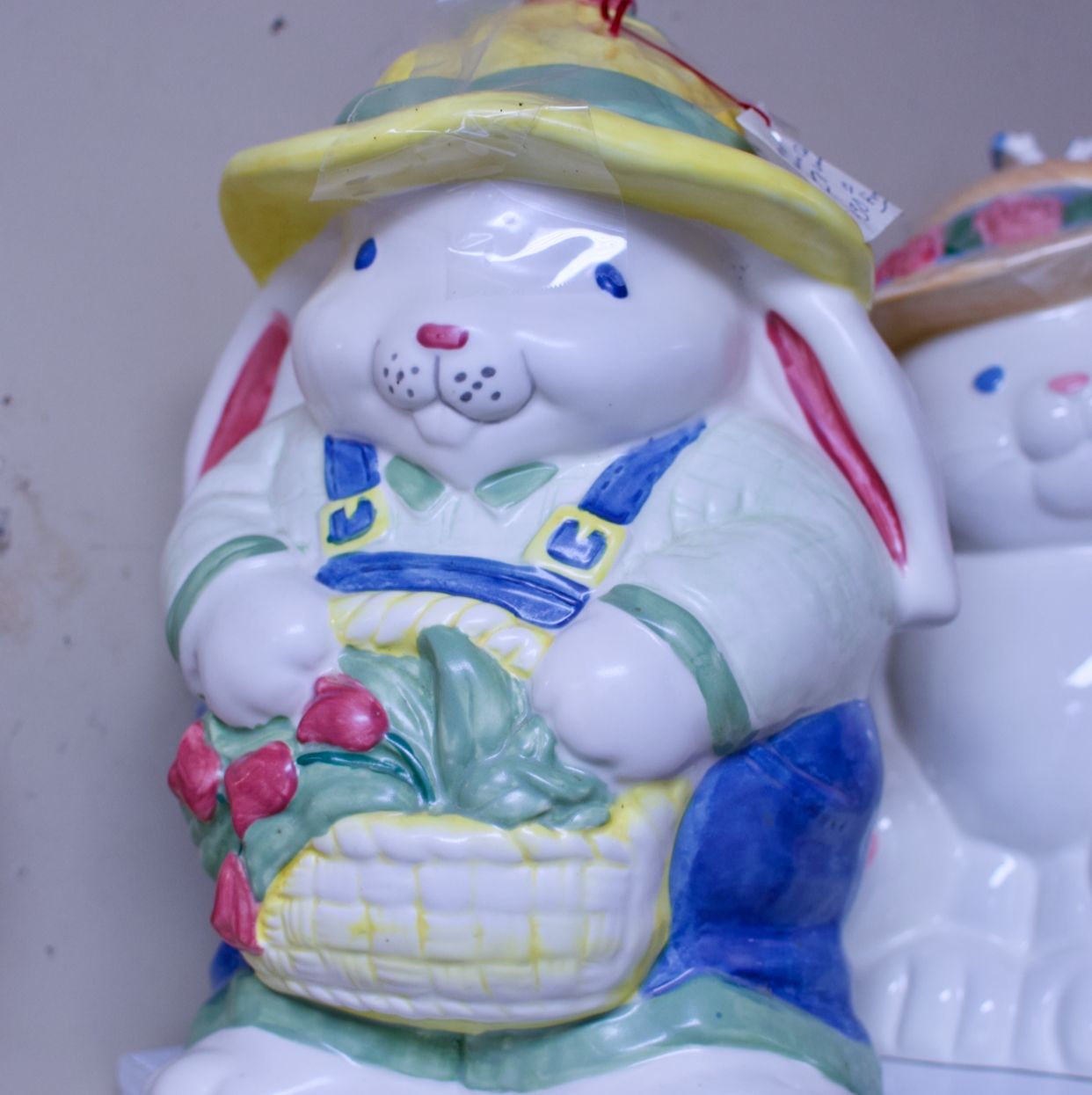 Treasure craft bunny cookie jar - boy