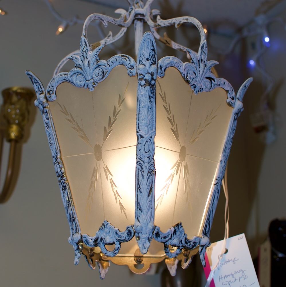 Vintage hanging light fixture
