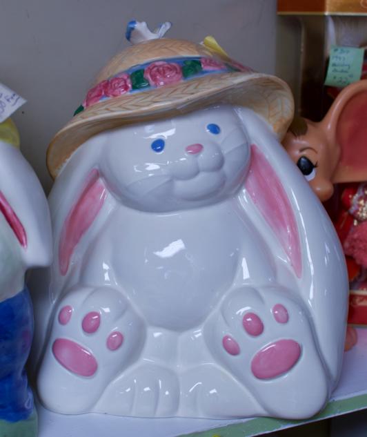 Treasure craft bunny cookie jar - girl