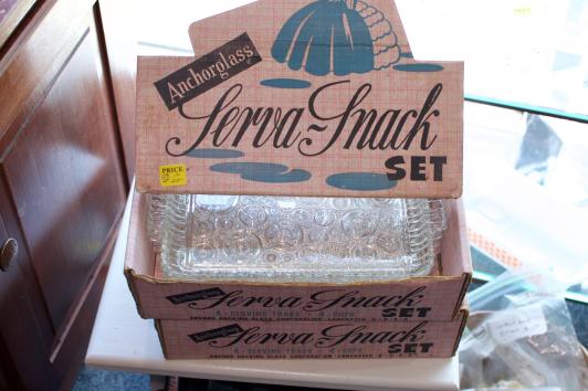 Anchorglass Serva-Snack set in box