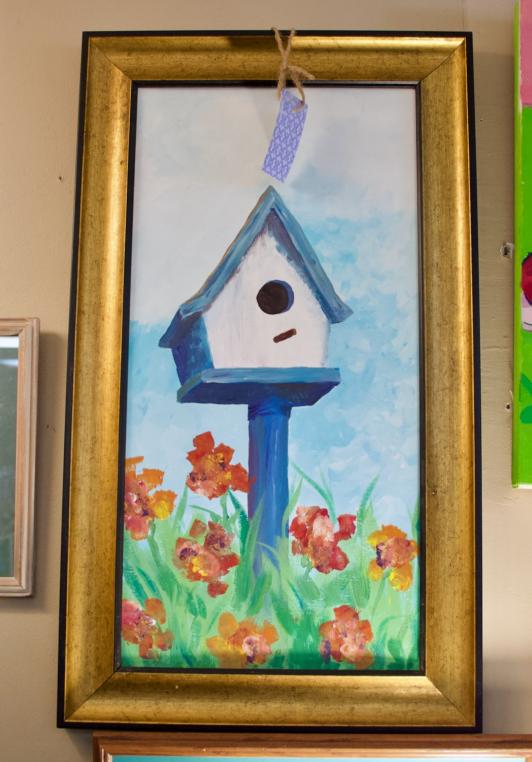Bird house painting