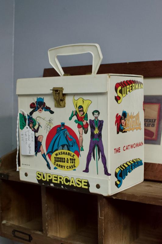 Vintage supercase super hero - record case