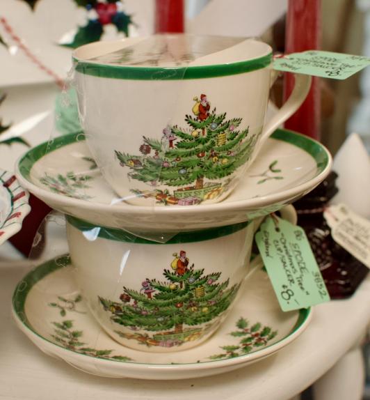 Spode Christmas tree cup & saucer