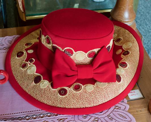 Carissimo red church hat