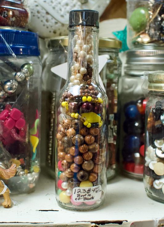 Bottle of beads