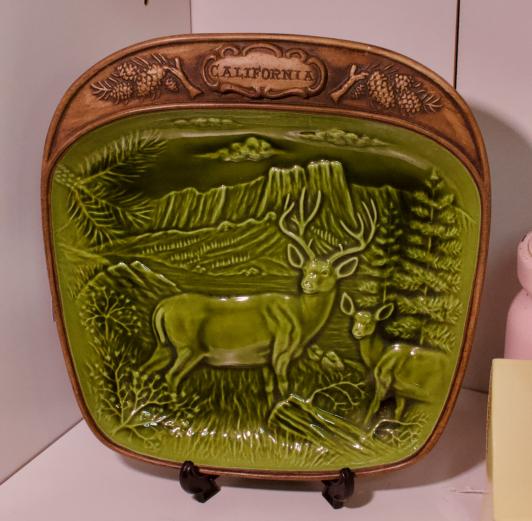 Vintage rare find treasure craft deer tray