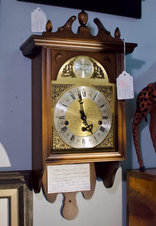 Vintage Tempus Fugit Bucherer wall clock