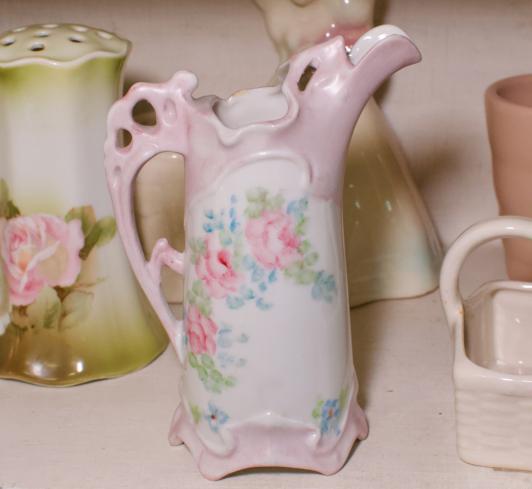 Pink rose pitcher