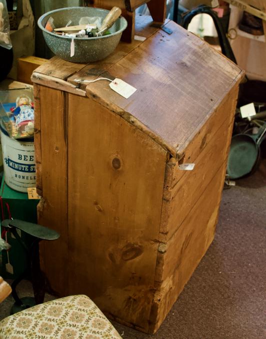 Cabinet - primitive wood bin