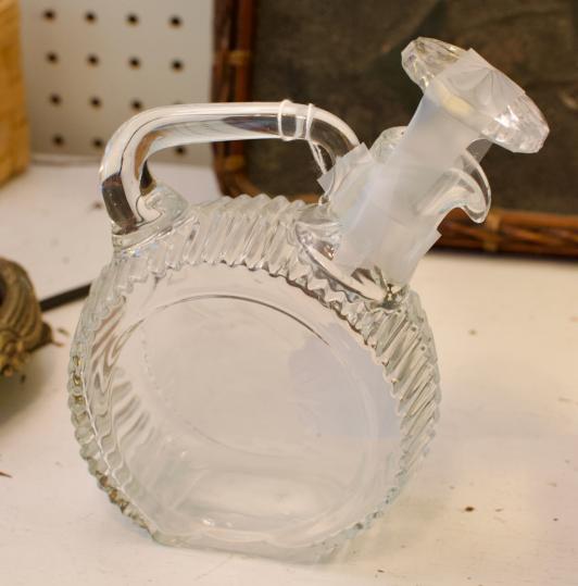 Glass pitcher - etched