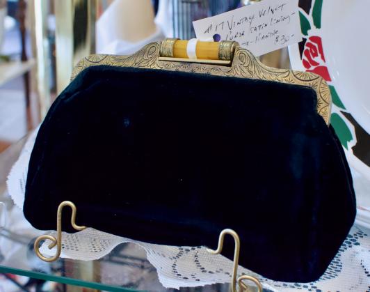 Vintage velvet purse