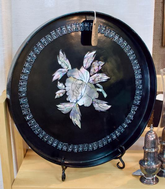 Vintage tray w/ mother of pearl inlay