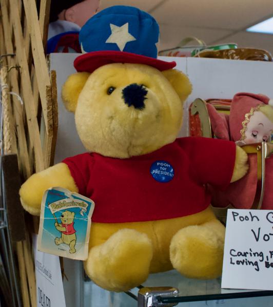 Sears “Pooh for President” stuffed animal