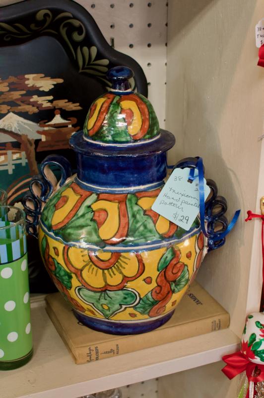 Mexican hand painted pottery