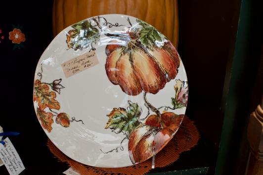 “Pumpkin Sketch” dinner plate