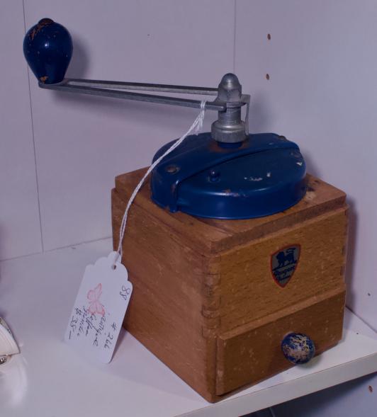 Antique coffee grinder