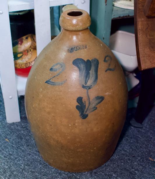 Lyons jug 2 gal. salt glaze tulip jug