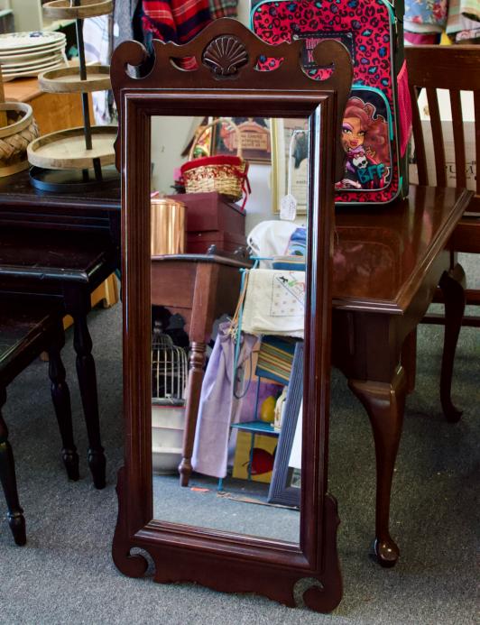 Mahogany mirror