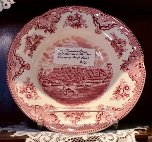 Johnson bros Old Britain Castles rimmed soup bowl