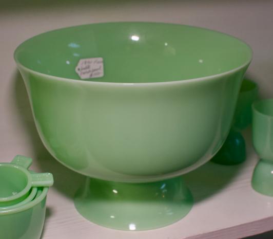 Jadeite punch bowl