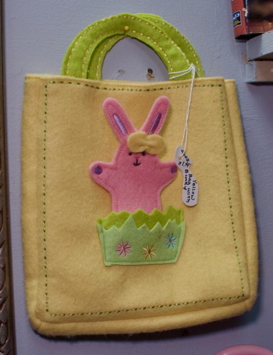 Yellow bag with bunny