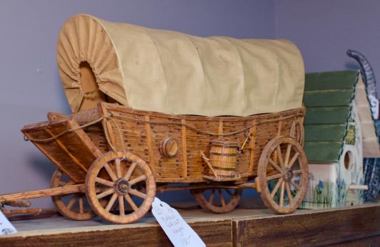Matchstick folk art wagon