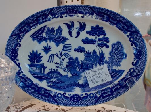 “The Willow” “Original” Japan small oval platter