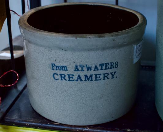 Atwater’s Creamery crock