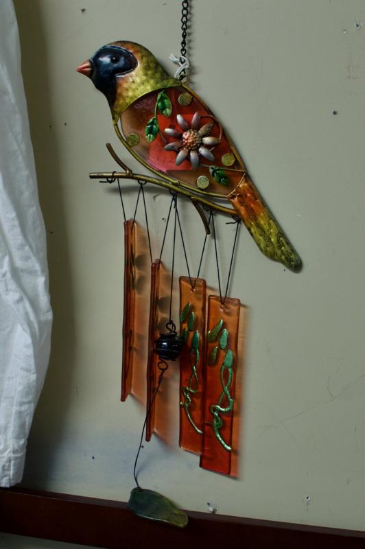 Bird wind chimes