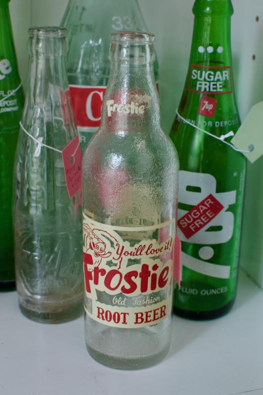 Frostie root beer bottle