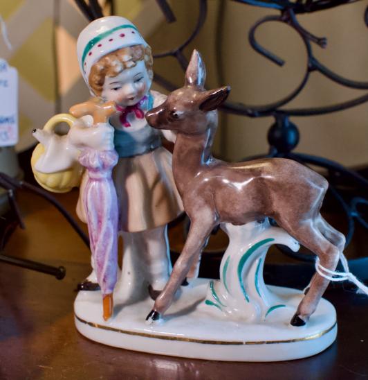 Pauli’s occupied Japan figurine - girl w/ deer