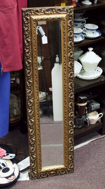 Long “Hollywood Regency” mirror