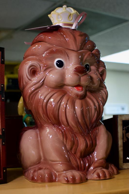 Vintage lion cookie jar - Italy