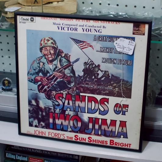 Iwo Jima - John Wayne LP w/ frame