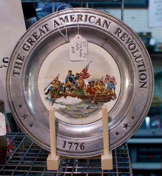 1776 pewter plate