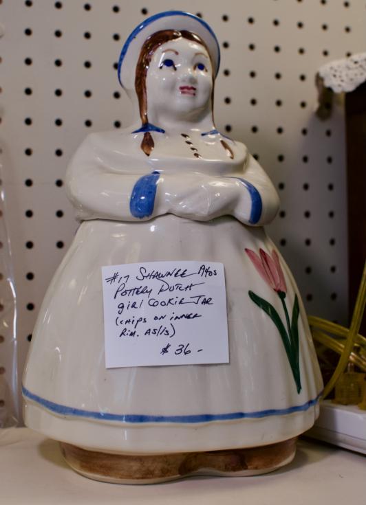 Shawnee pottery Dutch girl cookie jar