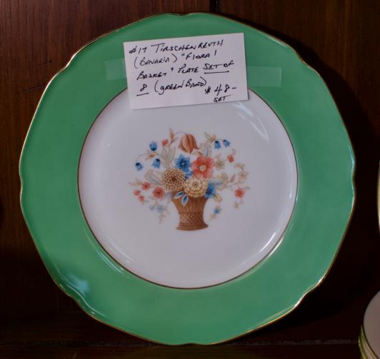 Tirschenruth (Bavaria) “Floral Basket” plate set of 8