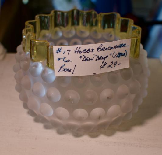 Hobbs Brockunier & Co. “Dew Drop” (1880s) bowl