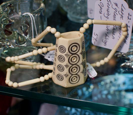 Bone carved necklace