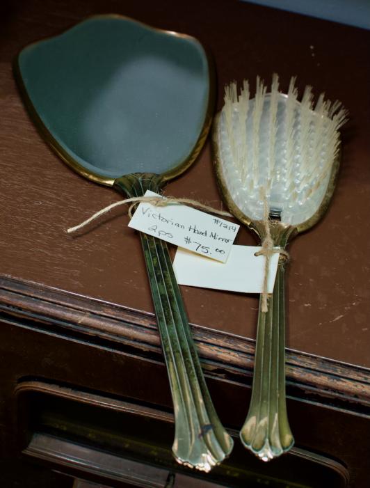 Victorian hand mirror 2 pcs