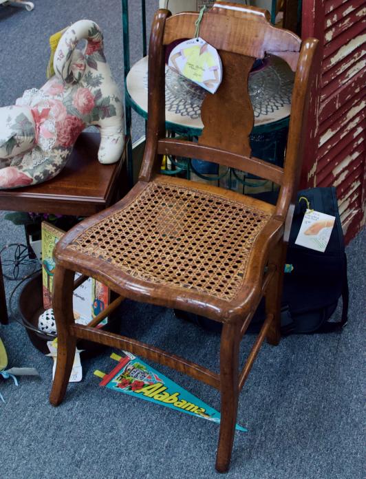 Cane bottom chair