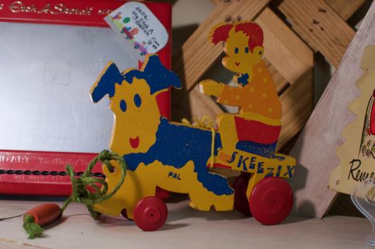 1930’s Skeezix & Pal pull toy