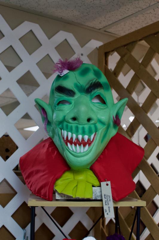 Halloween green head mask