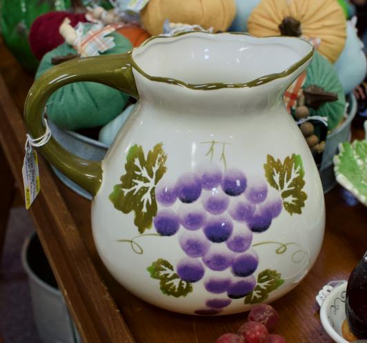 “Wine Grapes” pitcher - Style Eyes Baum Bros