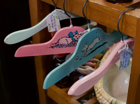 1930s child’s wooden clothes hangers