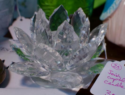 Irish crystal candle