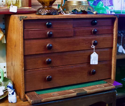 Wooden engineer tool chest